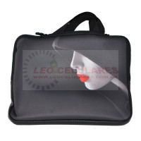 BOLSA PARA IPAD 2/3 PRETA COM DESENHO MULHER